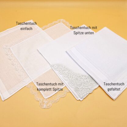 Taschentuch für die Freudentränen, personalisiertes Taschentuch für die Brauteltern zur Hochzeit