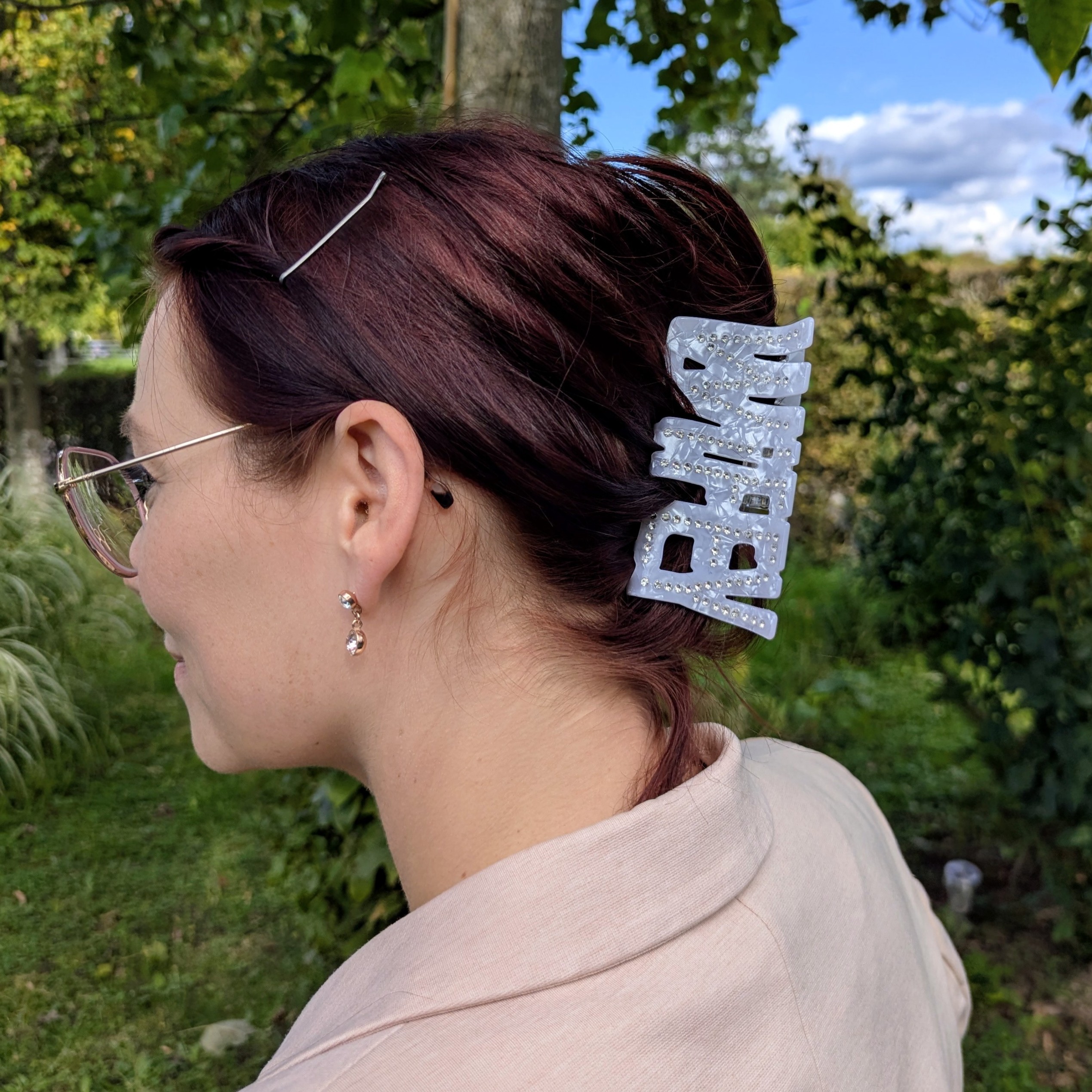 Haarklammer Wifey mit Strass